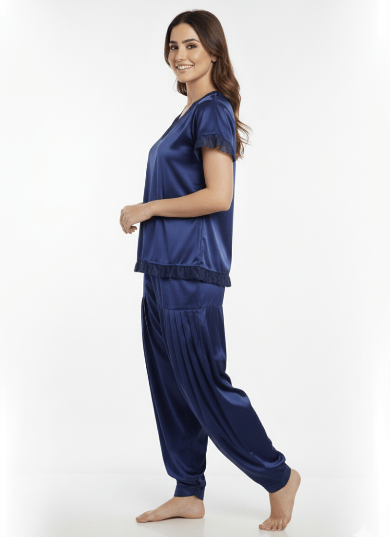 Silk Satin Patiyala Set For Women