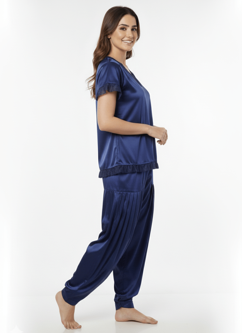 Silk Satin Patiyala Set For Women