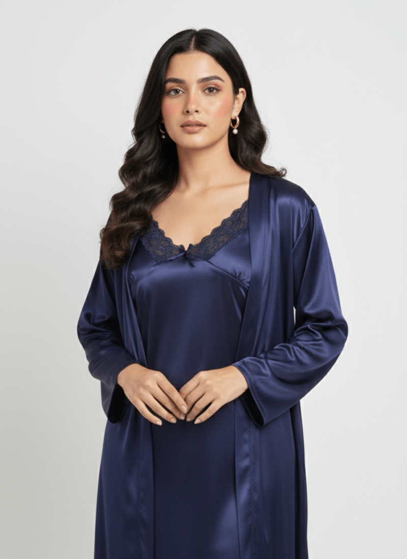 2 Piece Silk Satin Set For Women