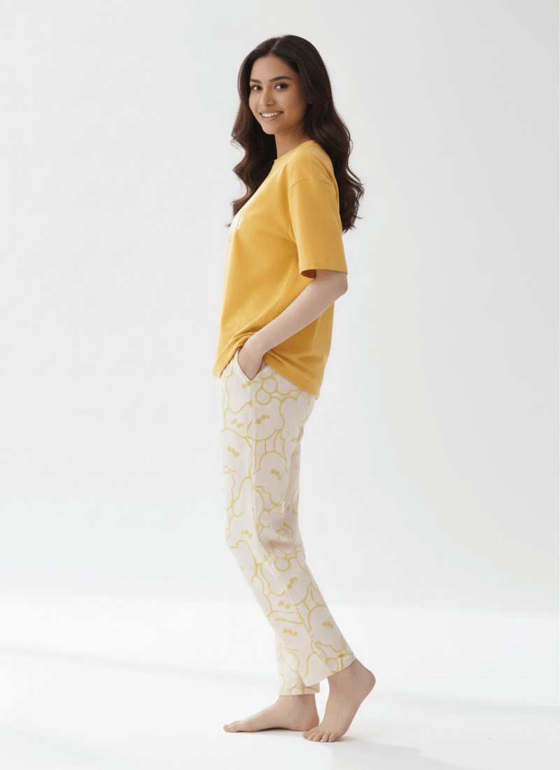 Dream Cute Bear Orange - PJ SUIT FOR WOMEN