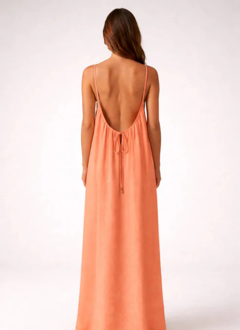 Sera Backless Maxi- Dusty Rose